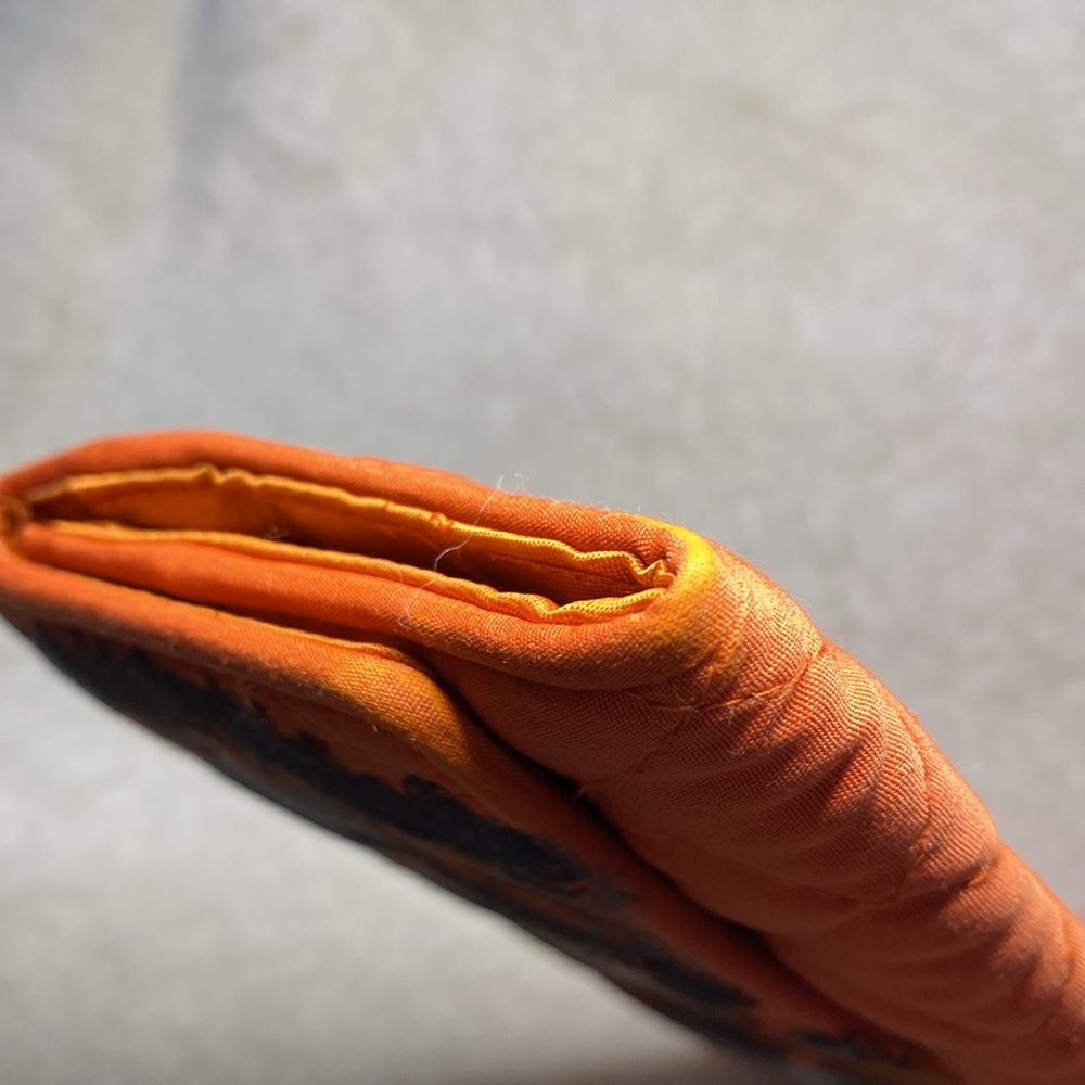 SOLD Hand-Painted Tiger’s Eye Quilted Wallet ‘Staring Contest’ - Picture 9 of 15